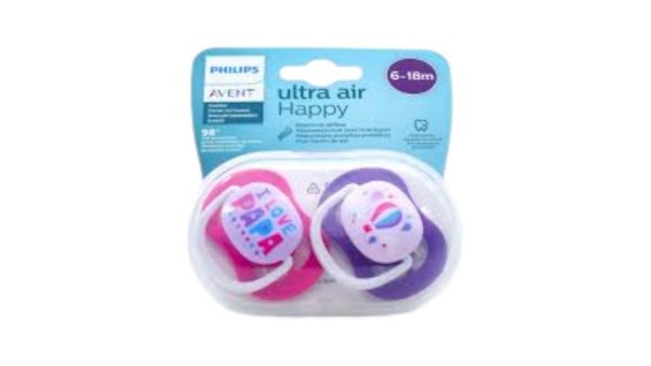 Scf080/04 Soother 6-18m Ultra Air Girlx2
