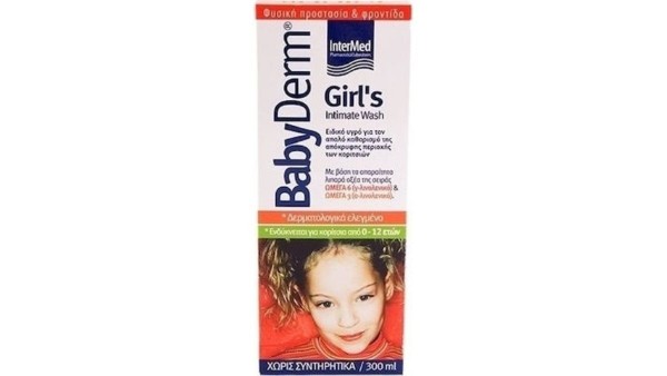 Intermed Babyderm Girls Intimate Wash 300mL