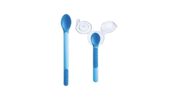 Mam Heat Sensitive Spoon & Cover 6M+ Blue Color