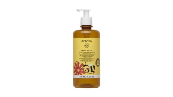 Apivita Mini Bees Gentle Kids Hair & Body Wash 500mL