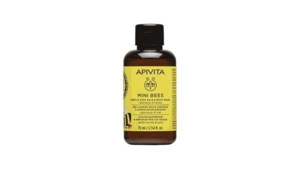 Apivita Mini Bees Gentle Kids Hair & Body Wash 75mL