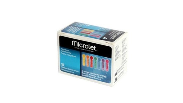 Contour Microlet Coloured Lancets 25X