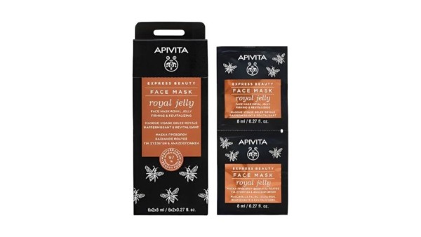 Apivita Express Beauty Face Mask Royal Jelly 2x8mL