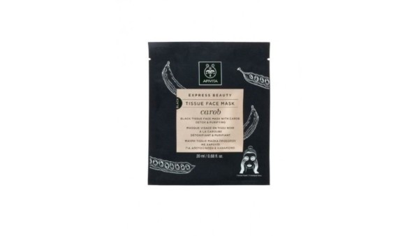 Apivita Tissue Face Mask Carob 20mL