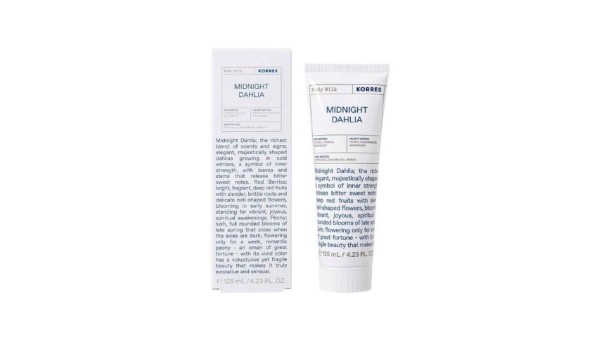 Korres Midnight Dahlia Body Milk, 125mL
