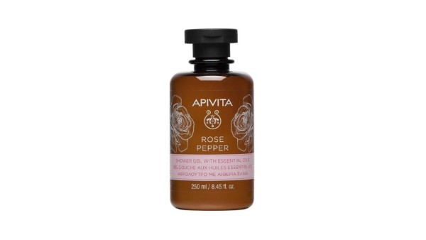 Apivita Rose Pepper Shower Gel With Essential Oils 250mL