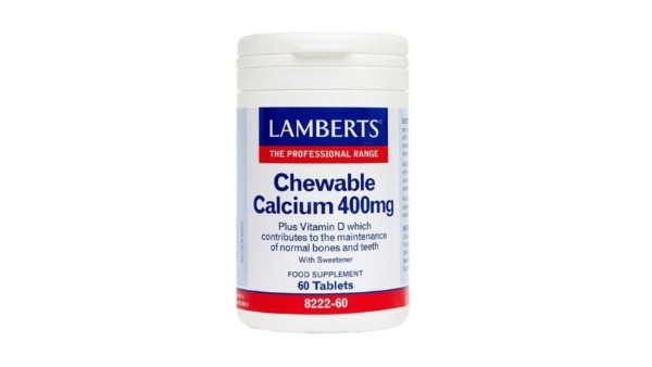 Lamberts Chew Calcium 400mg 60 Tabs