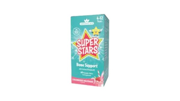 Natures Aid Super Stars Bones Support 60 Chewable Tabs