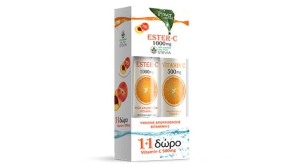Power Of Nature Ester-C 1000mg + Vitamin C 500mg Duo Gift Pack