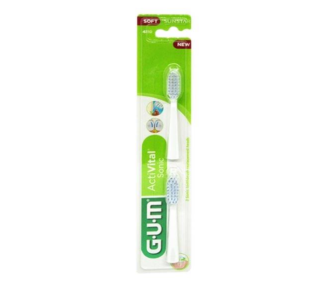 Gum 4110 ActiVital Sonic Toothbrush Replacement Heads