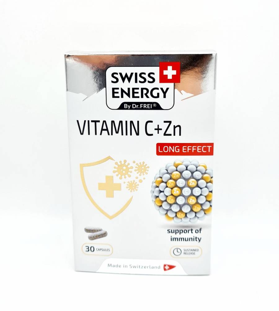 Swiss Energy Vitamin C + Zn 30 Capsules