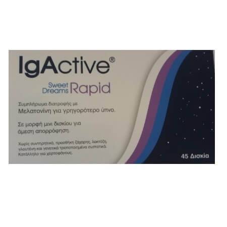 Igactive Sweet Dreams Rapid Supplement With Melatonin For Insomnia 45 Tablets