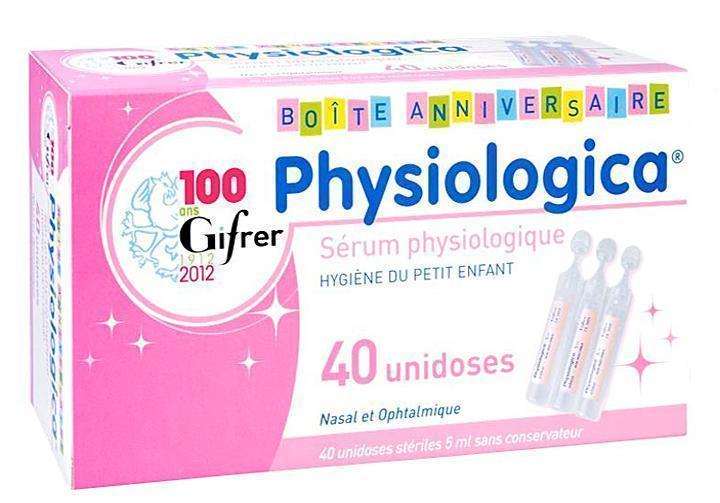 Physiologica Saline Solution For Nose & Eyes 40X5mL