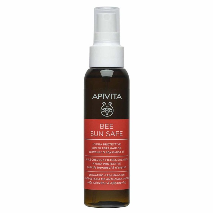 Apivita Bee Sun Safe Hydra Protective Sun Filters Hair Oil 100mL