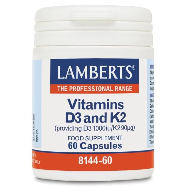 Lamberts Vitamins D3 And K2 60 Caps