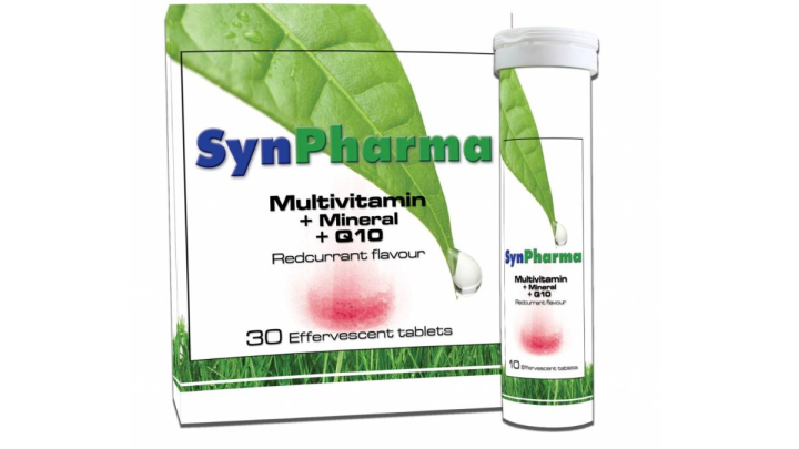 Synpharma Multivitamin + Mineral + Q10 30Effervescent Tablets