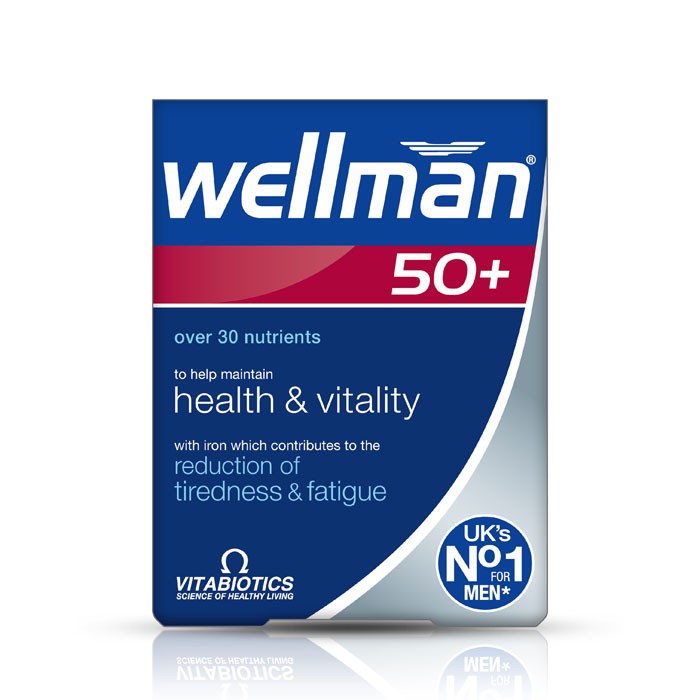 Vitabiotics Wellman 50+ 30Tablets 1+1