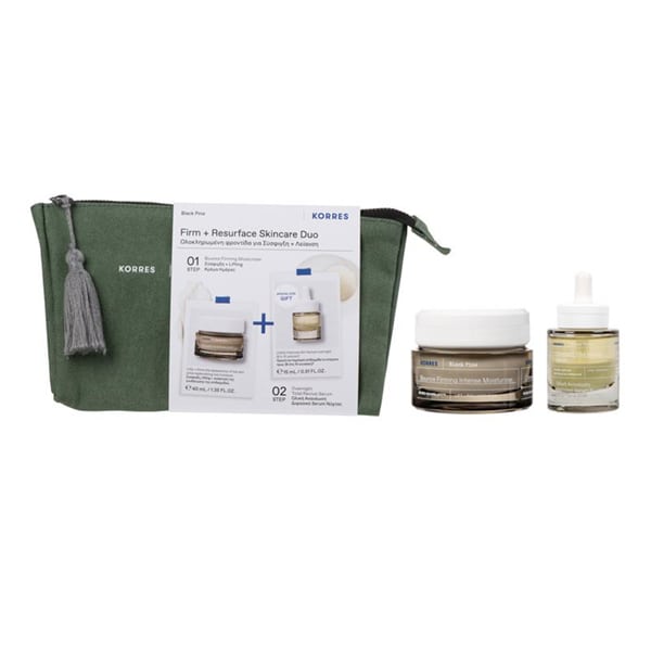 Korres Black Pine Firm & Resurface Skincare Duo