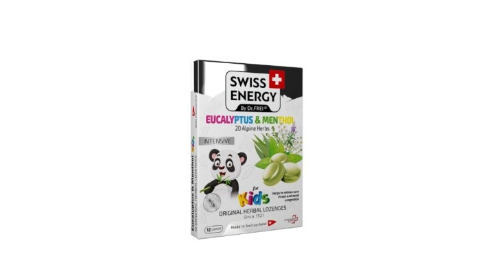 Swiss Energy Eucalyptus & Menthol For Kids 12 Lozenges