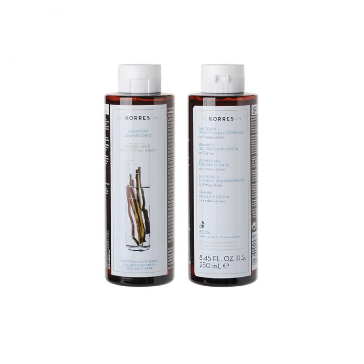 Korres Shampoo 250mL - Liquorice and Urtica