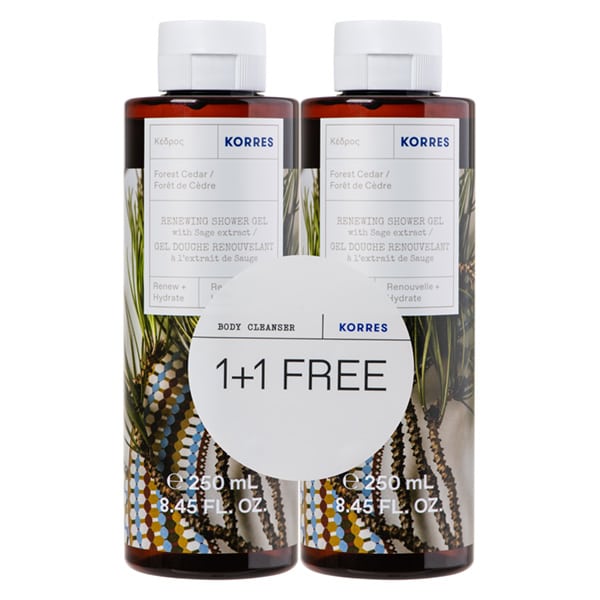 Korres Forest Cedar Body Cleanser 250mL 1 + 1