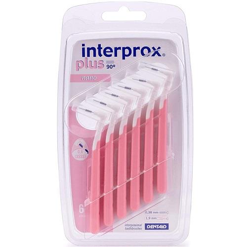 Interprox Interproximal Toothbrushes Plus Nano 0.6mm Pink
