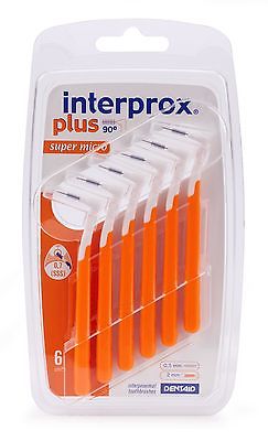 Interprox Interproximal Toothbrushes Plus Nano 0.7mm Orange
