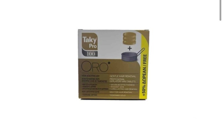 Taky Pro Oro Professional Wax Tablets With Pot 40gr