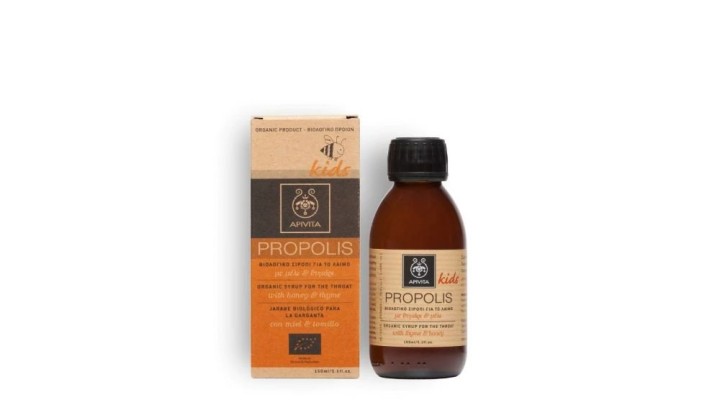 Apivita Propolis Organic Throat Syrup For Kids 150mL