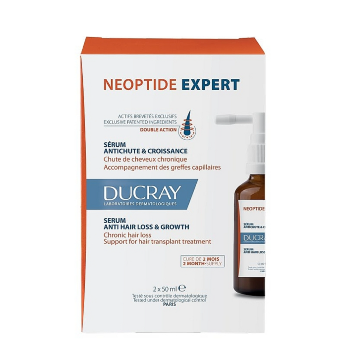 Ducray Neoptide Expert Anti Hair Loss & Growth Serum, 2X50ml