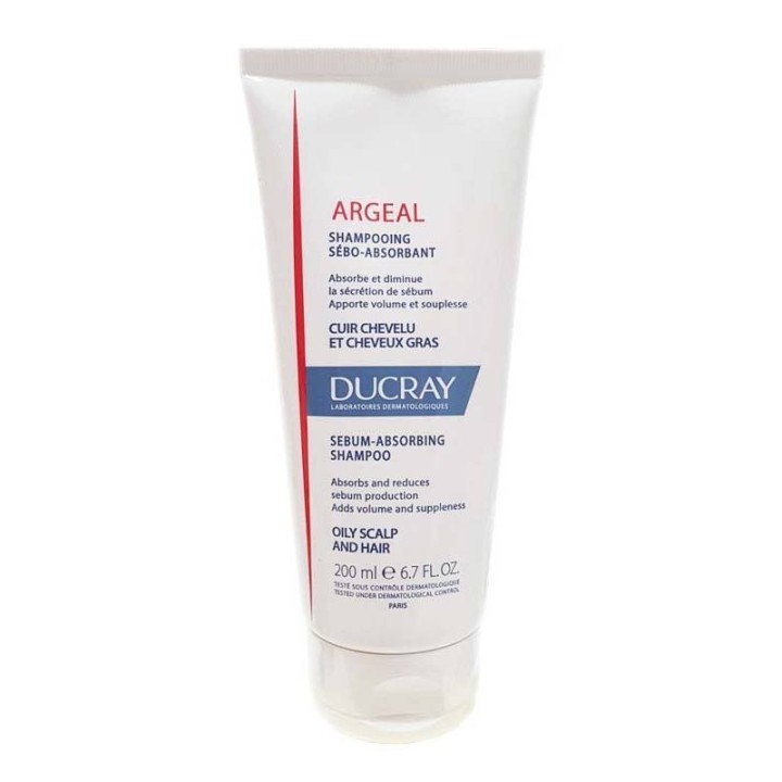Ducray Argeal Sebum-Absorbing Treatment Shampoo, 200mL