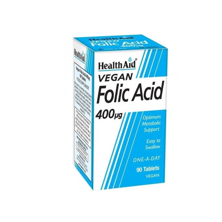 Health Aid Folic Acid 400mg 90Tablets