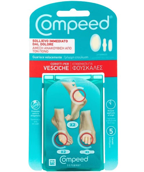 Compeed Blister 5 Plasters with 3 Different Sizes Of Plasters