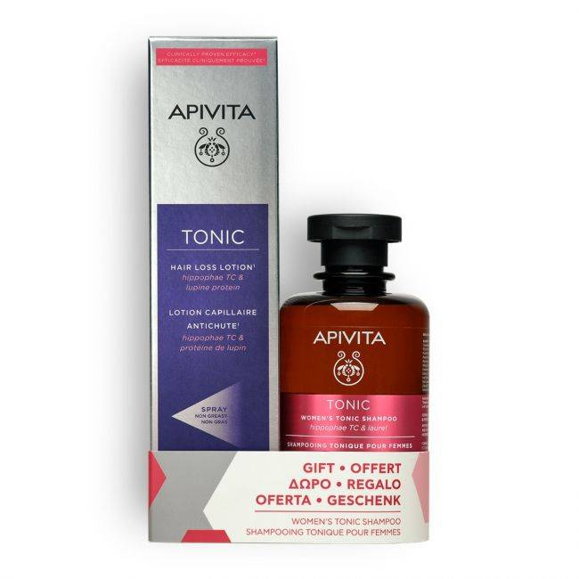 Apivita Women's Tonic Hair Loss Lotion 150mL & Free Women's Tonic Shampoo 250mL