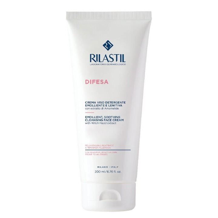 Rilastil Difesa Emollient, Soothing Cleansing Face Cream 200mL