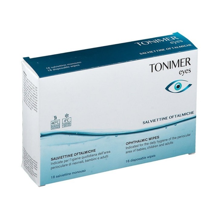 Tonimer Lab Ophthalmic Wipes X16