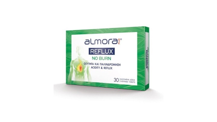 Almora Plus Reflux No Burn 30 Chewable Tablets