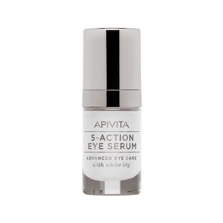 Apivita 5 Action Eye Serum With White Lily 15mL