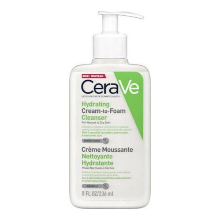 Cerave Cream To Foam Cleanser 236mL