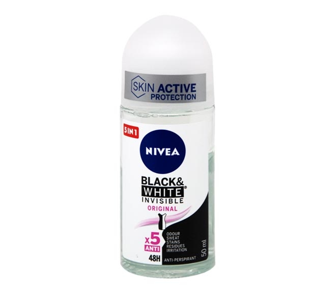 Nivea Black & White Invisible Roll On 50mL