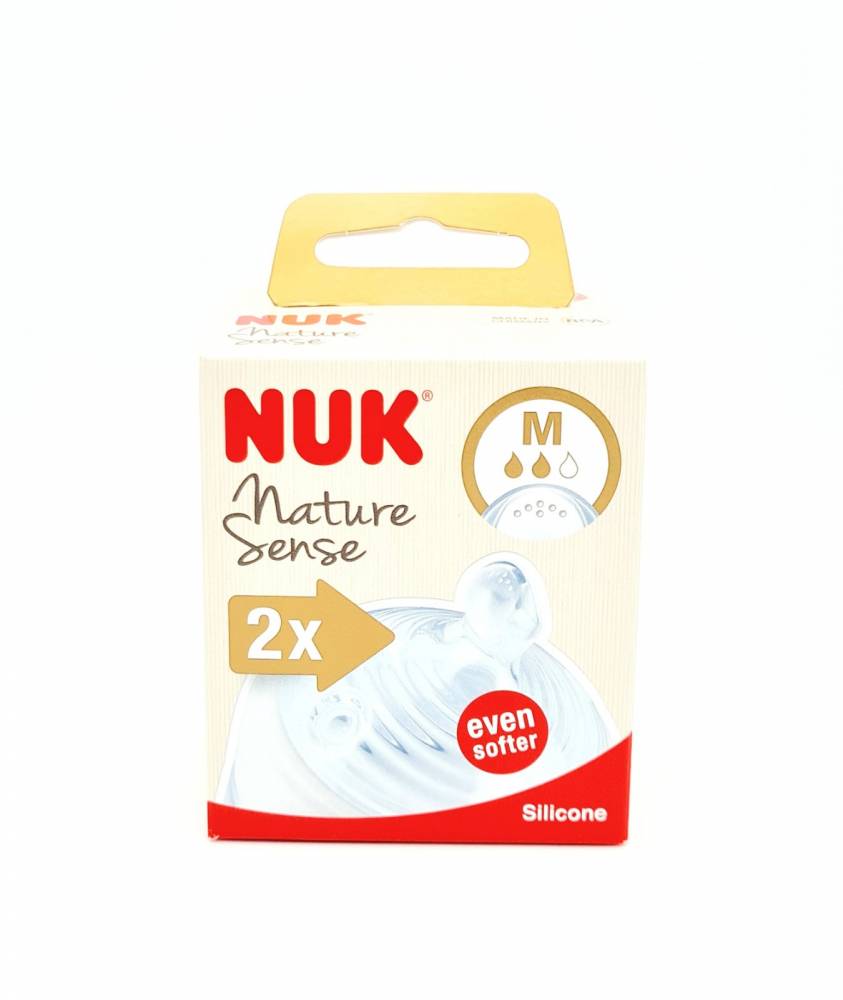 Nuk Nature Sense Silicon Teat Medium Soft 2/Box