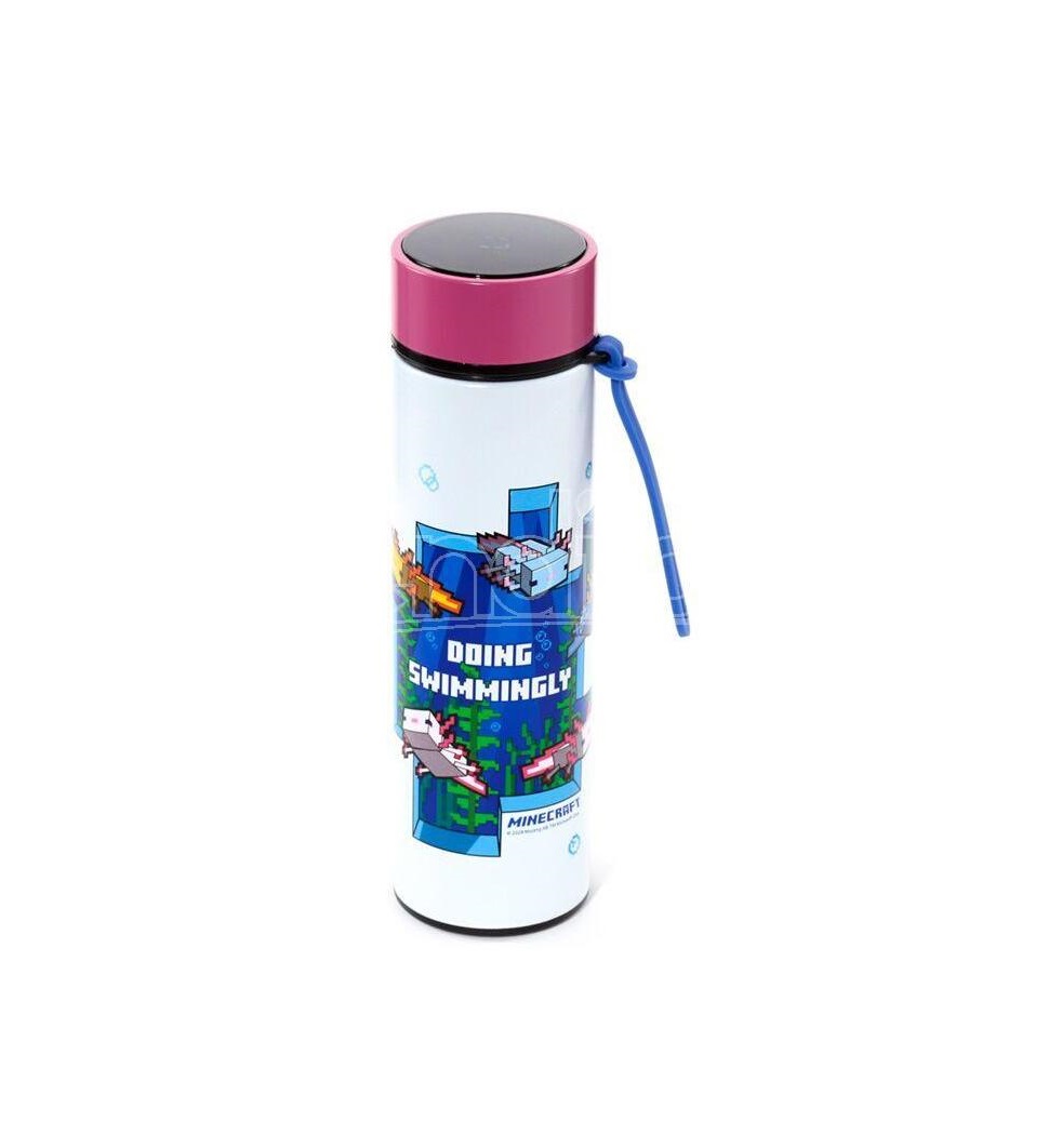Puckator, Mine Craft Insulated Digital Thermometer Bottle 500ml