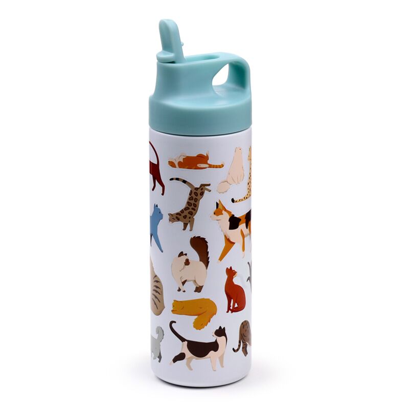 Puckator, Feline Fine Cats Insulated Water Bottle 500ml