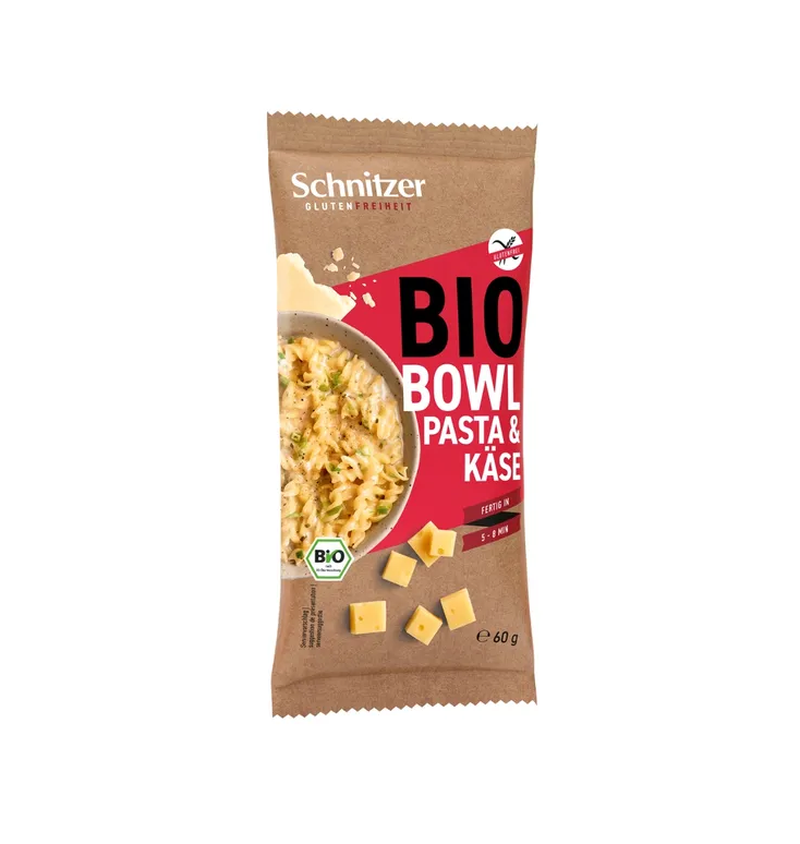 Schnitzer, Bowl Cheese Pasta 60g Bio