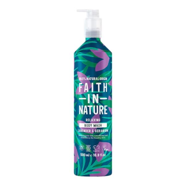 Faith In Nature, Relaxing Body Was Lavender Geranium 500ml