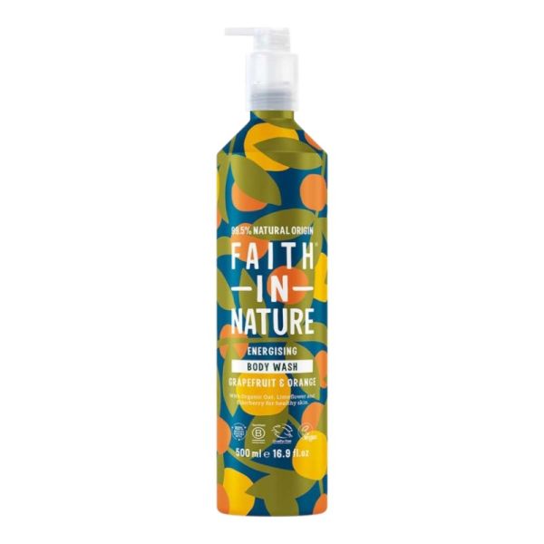 Faith In Nature, Energising Body Wash Grapefruit Orange 500ml