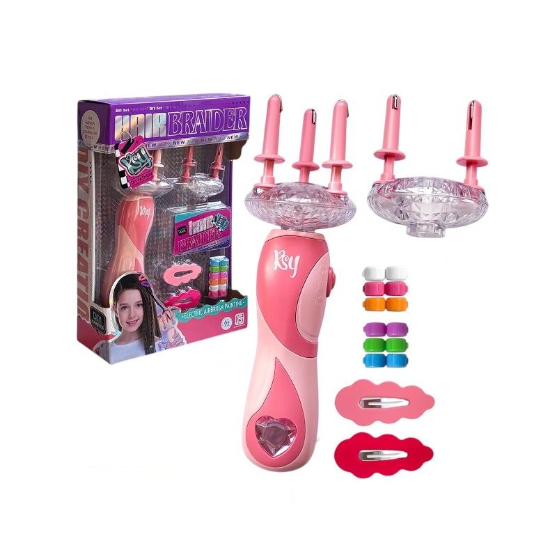 Patterned hair braiding set