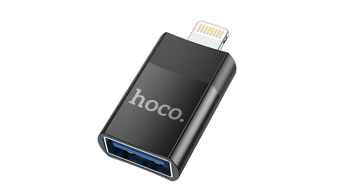 hoco. OTG adapter USB female to Lightning UA17
