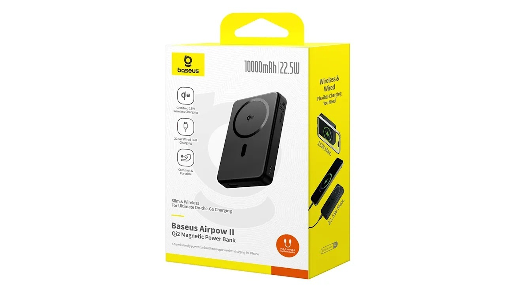 Baseus Powerbank Wireless 22.5W 10000mAh 15W Qi2 Airpow II