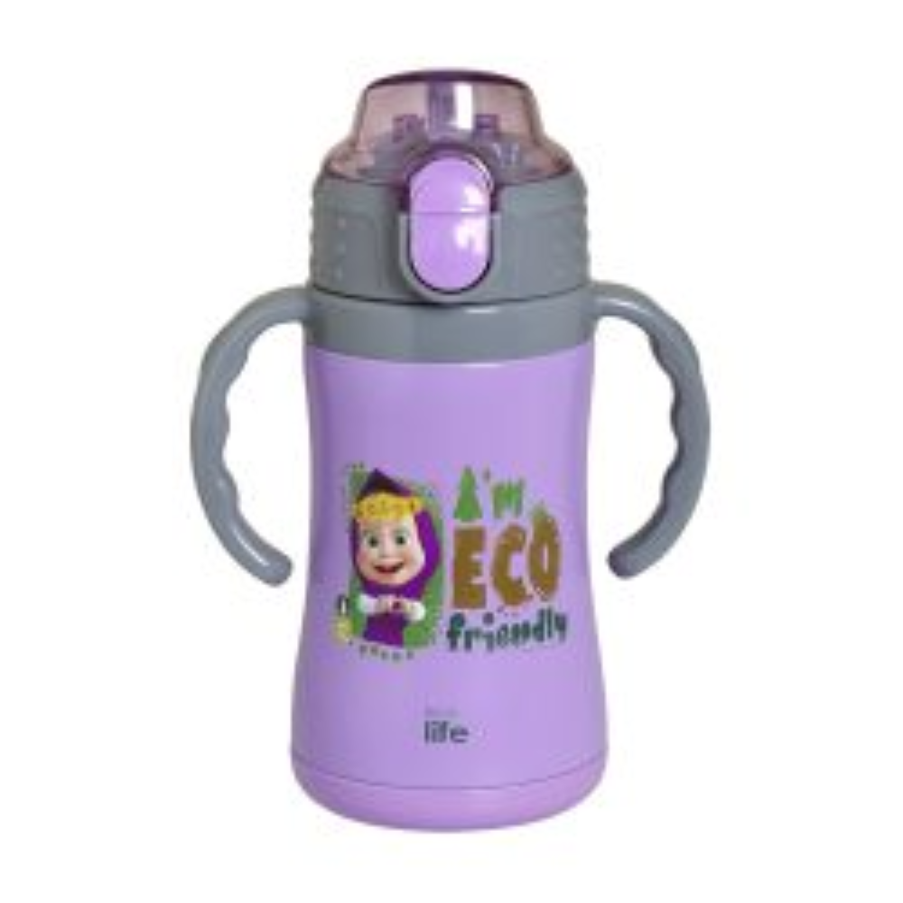 Ecolife Masha and the bear Thermos 300ml Purple